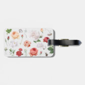 Étiquette À Bagage BALISE DE BAGAGES DE VOYAGE rose (Dos horizontal)