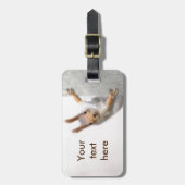 Étiquette À Bagage Balise de bagages d'écureuil curieux (Devant Vertical)