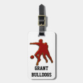 ÉTIQUETTE À BAGAGE BALISE DE BAGAGES DES JOUEURS DE SOCCER (Devant Vertical)