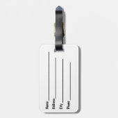 Étiquette À Bagage Balise de bagages du drapeau canadien (Dos Vertical)