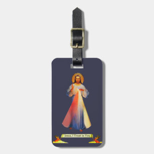 Étiquette À Bagage Balise de bagages Jesus Divine Mercy