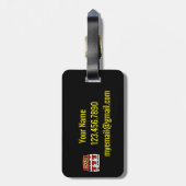 Étiquette À Bagage Balise de bagages Lucky Seven Jackpot (Dos Vertical)