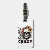 Étiquette À Bagage Balise de bagages magnifique mais fou (Devant Vertical)