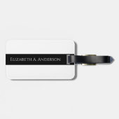 Étiquette À Bagage Balise de bagages magnifique mais fou (Dos horizontal)