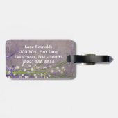 Étiquette À Bagage Balise de bagages Monogramme de dentelle de pays d (Dos horizontal)