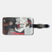 ÉTIQUETTE À BAGAGE BALISE DE BAGAGES PERSONNALISÉE EN ESPAGNOL (Dos horizontal)