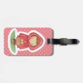 Étiquette À Bagage Balise de bagages Petite casserole rouge (Dos horizontal)