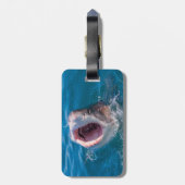 Étiquette À Bagage Balise de bagages photo de requin (Dos Vertical)