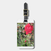 Étiquette À Bagage Balise de bagages Red Rose personnalisable - Grati (Devant Vertical)