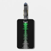 Étiquette À Bagage Balise de bagages Sound Wave (Dos Vertical)