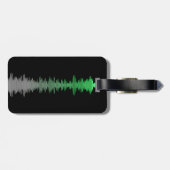 Étiquette À Bagage Balise de bagages Sound Wave (Dos horizontal)