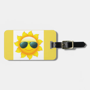 Étiquette À Bagage Balise de bagages Sunshine Souriant