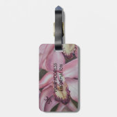 ÉTIQUETTE À BAGAGE BALISE DE BAGAGES TROPICALES EXOTIQUES PERSONNALIS (Dos Vertical)