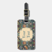 Étiquette À Bagage Balise de bagages William Morris Strawberry Thief (Devant Vertical)