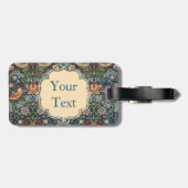 Étiquette À Bagage Balise de bagages William Morris Strawberry Thief (Dos horizontal)