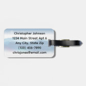 Étiquette À Bagage Balise de conception de ski de fond (Dos horizontal)