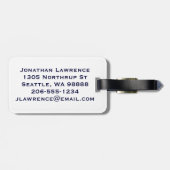 Étiquette À Bagage Balise de conception de ski patriotique (Dos horizontal)