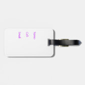 Étiquette À Bagage Balise de déplacement de l'ange pourpre (Dos horizontal)