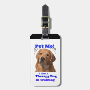 Étiquette À Bagage Balise de formation pour chien thérapeutique