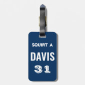 Étiquette À Bagage Balise de hockey personnalisé (Dos Vertical)