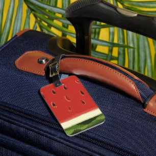 Étiquette À Bagage Balise de la pastèque rouge vif