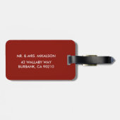 ÉTIQUETTE À BAGAGE BALISE DE MONOGRAPHE DE CERVEAU PLANIFIÉ BUFFALO (Dos horizontal)