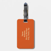 Étiquette À Bagage Balise de peinture à fleurs personnalisée (Dos Vertical)