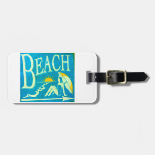 Étiquette À Bagage balise de plage