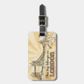 Étiquette À Bagage Balise de sac à bagages Londres (Devant Vertical)