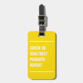 Étiquette À Bagage BALISE DE SAC - Archiver, Arachides, Répéter (Devant Vertical)