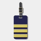 Étiquette À Bagage BALISE DE SAC - Bandes de pilotes (Devant Vertical)