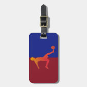 Étiquette À Bagage Balise de sac de football (Devant Vertical)