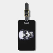 Étiquette À Bagage Balise de sac de voyage du crâne (Devant Vertical)