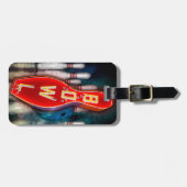 Étiquette À Bagage Balise de sac du panneau BOWL rétro (Devant horizontal)