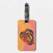 Étiquette À Bagage Balise de sac Rose orange (Dos Vertical)
