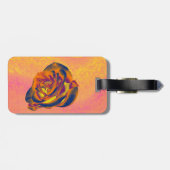 Étiquette À Bagage Balise de sac Rose orange (Dos horizontal)