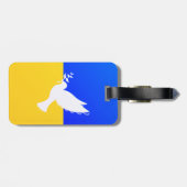 Étiquette À Bagage Balise de soutien à l'Ukraine Luggage Peace Dove - (Dos horizontal)