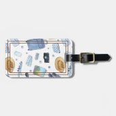 Étiquette À Bagage Balise de transport thème Motif en acrylique (Devant horizontal)