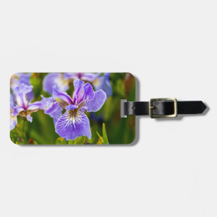Étiquette À Bagage Balise de valise à linge à fleur violet Iris