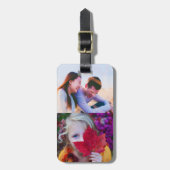 Étiquette À Bagage Balise de voyage 2 bagages photo (Devant Vertical)