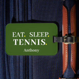 Étiquette À Bagage Balise Dégustation personnalisée Tennis Vert Bagag