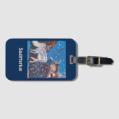 Étiquette À Bagage Balise d'horoscope Sagittariu en acrylique (Devant Horizontal)