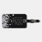 Étiquette À Bagage Balise Diamond Jewelry Glitz Monogram Luggage (Dos horizontal)