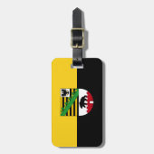 Étiquette À Bagage Balise Drapeau de bagages Saxe-Anhalt (Devant Vertical)