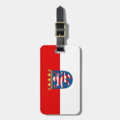 Étiquette À Bagage Balise Drapeau de la Hesse (Devant Vertical)