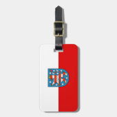 Étiquette À Bagage Balise Drapeau de la Thuringe (Devant Vertical)