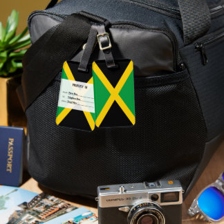 Étiquette À Bagage Balise Drapeau Personnalisé De Bagage Jamaïque
