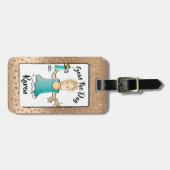 Étiquette À Bagage Balise Drôle Croisière Vacances Plage Boire Bagage (Devant horizontal)