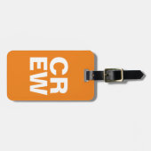 ÉTIQUETTE À BAGAGE BALISE - ÉQUIPAGE (Devant horizontal)