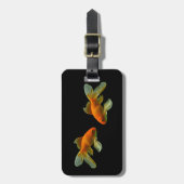 Étiquette À Bagage Balise Fancy Goldfish Bagage (Devant Vertical)